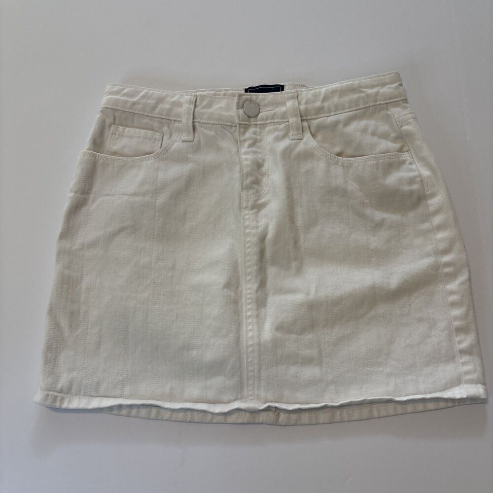 Gap Kids Girl's Skirt Denim Jean White Size 14 Regular. Perfect For Spring!!